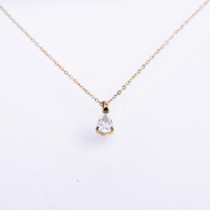 COLLAR ZO8370N DORADO BLANCO ACERO INOXIDABLE E12
