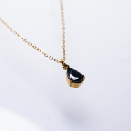 COLLAR ZO8370N DORADO NEGRO ACERO INOXIDABLE E12