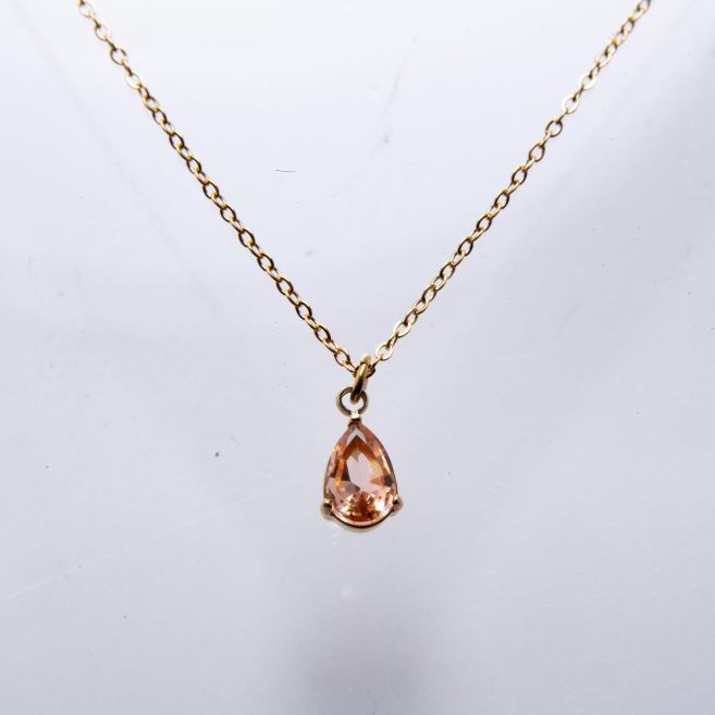 COLLAR ZO8370N DORADO BEIG ACERO INOXIDABLE E12
