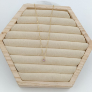 COLLAR ZO8368N DORADO ROSA ACERO INOXIDABLE