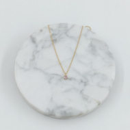 COLLAR ZO8368N DORADO ROSA ACERO INOXIDABLE