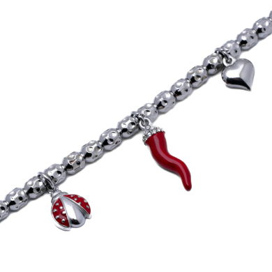 PULSERA ZO12827B Plateado Acero Inoxidable -2C43