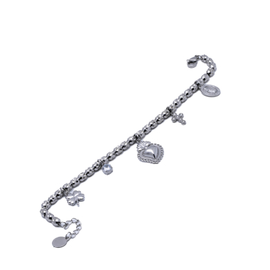 PULSERA ZO12828B Plateado Acero Inoxidable -2C44