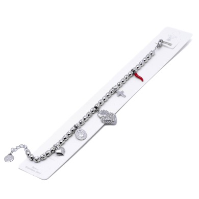 PULSERA ZO12830B Plateado Acero Inoxidable -2C43