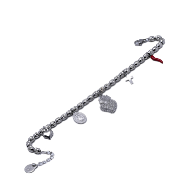 PULSERA ZO12830B Plateado Acero Inoxidable -2C43