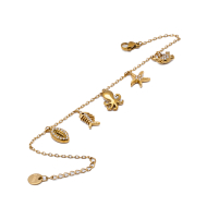 PULSERA ZO15455B DORADO ACERO INOXIDABLE