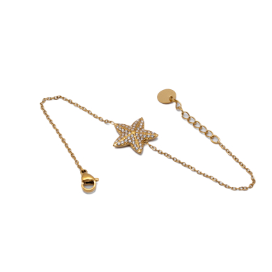 PULSERA ZO15413B DORADO ACERO INOXIDABLE