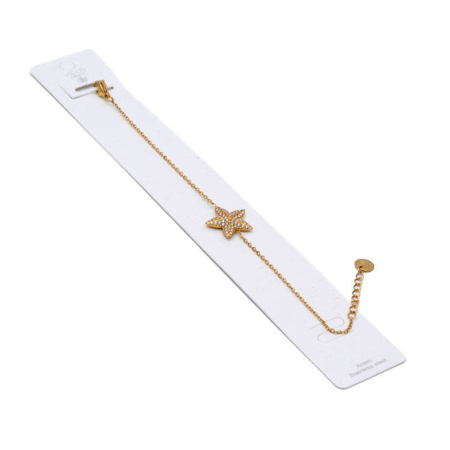 PULSERA ZO15413B DORADO ACERO INOXIDABLE