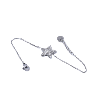PULSERA ZO15413B PLATEADO ACERO INOXIDABLE
