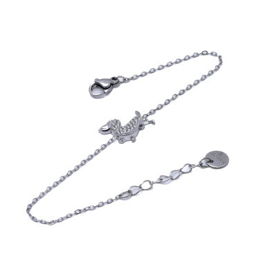 PULSERA ZO15873B PLATEADO ACERO INOXIDABLE