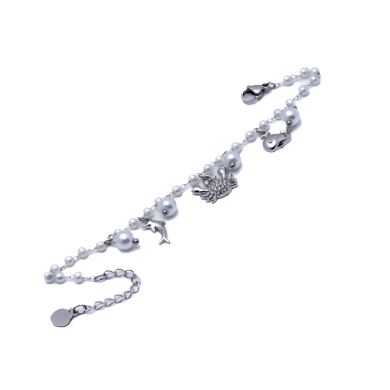PULSERA ZO15733B PLATEADO ACERO INOXIDABLE