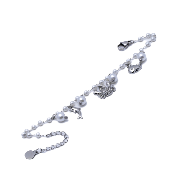 PULSERA ZO15733B PLATEADO ACERO INOXIDABLE