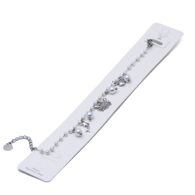 PULSERA ZO15733B PLATEADO ACERO INOXIDABLE 2C33