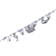 PULSERA ZO15733B PLATEADO ACERO INOXIDABLE