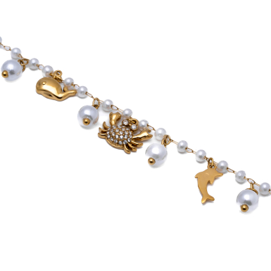 PULSERA ZO15733B DORADO ACERO INOXIDABLE