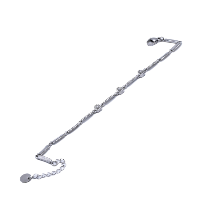 PULSERA ZO15899B PLATEADO ACERO INOXIDABLE