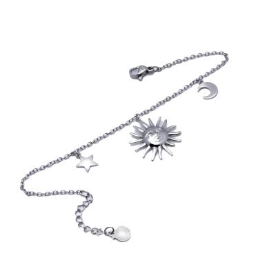 PULSERA ZO11168B PLATEADO ACERO INOXIDABLE 2B46