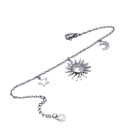 PULSERA ZO11168B PLATEADO ACERO INOXIDABLE 2B46