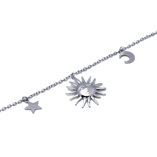 PULSERA ZO11168B PLATEADO ACERO INOXIDABLE 2B46