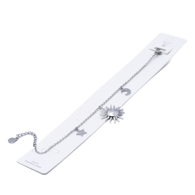 PULSERA ZO11168B PLATEADO ACERO INOXIDABLE 2B46