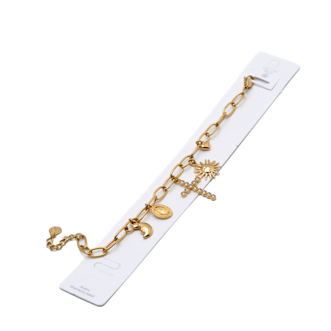 PULSERA ZO12333B DORADO ACERO INOXIDABLE 2C42