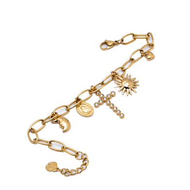 PULSERA ZO12333B DORADO ACERO INOXIDABLE 2C42
