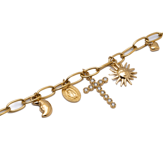 PULSERA ZO12333B DORADO ACERO INOXIDABLE 2C42