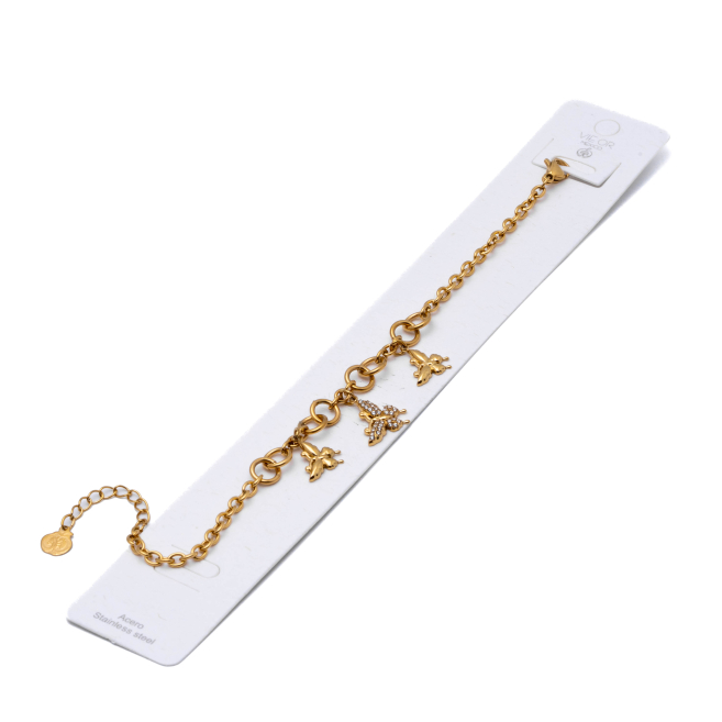 PULSERA ZO15746B DORADO ACERO INOXIDABLE