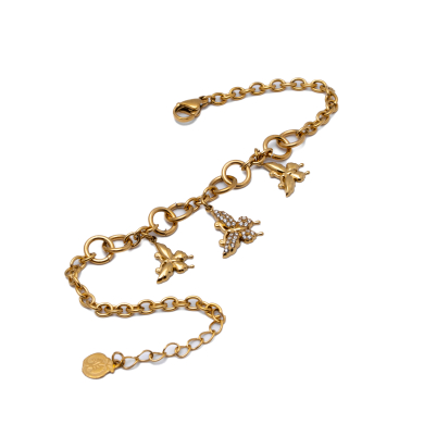 PULSERA ZO15746B DORADO ACERO INOXIDABLE
