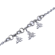 PULSERA ZO15746B PLATEADO ACERO INOXIDABLE