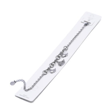PULSERA ZO15735B PLATEADO ACERO INOXIDABLE 2B41