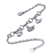 PULSERA ZO15735B PLATEADO ACERO INOXIDABLE