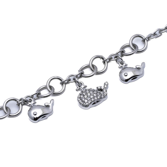 PULSERA ZO15735B PLATEADO ACERO INOXIDABLE