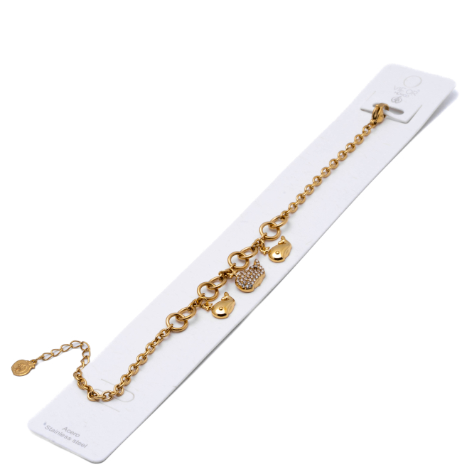 PULSERA ZO15735B DORADO ACERO INOXIDABLE