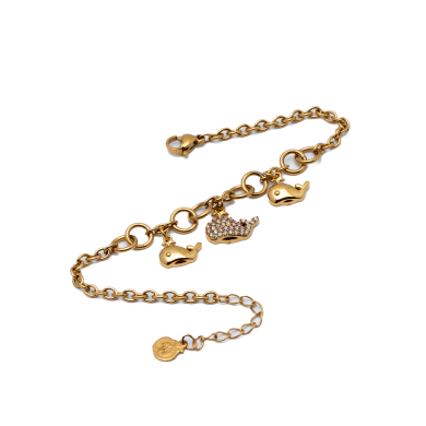 PULSERA ZO15735B DORADO ACERO INOXIDABLE