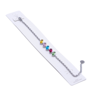 PULSERA ZO15434B PLATEADO MULTICOLOR ACERO INOXIDABLE