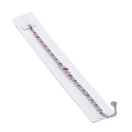PULSERA ZO15784B PLATEADO ROSA ACERO INOXIDABLE