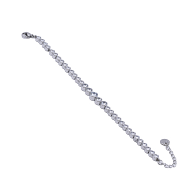PULSERA ZO15784B PLATEADO BLANCO ACERO INOXIDABLE