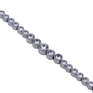 PULSERA ZO15784B PLATEADO BLANCO ACERO INOXIDABLE
