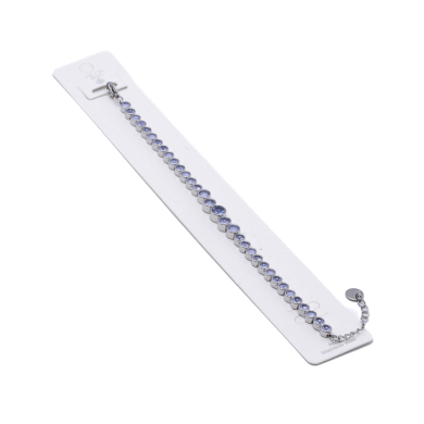 PULSERA ZO15784B PLATEADO LILA ACERO INOXIDABLE 2C31