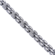 PULSERA ZO15368B PLATEADO ACERO INOXIDABLE