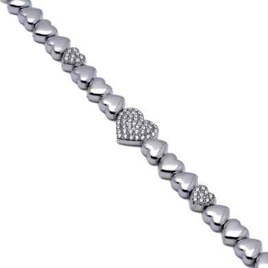 PULSERA ZO12425B PLATEADO ACERO INOXIDABLE 2B48