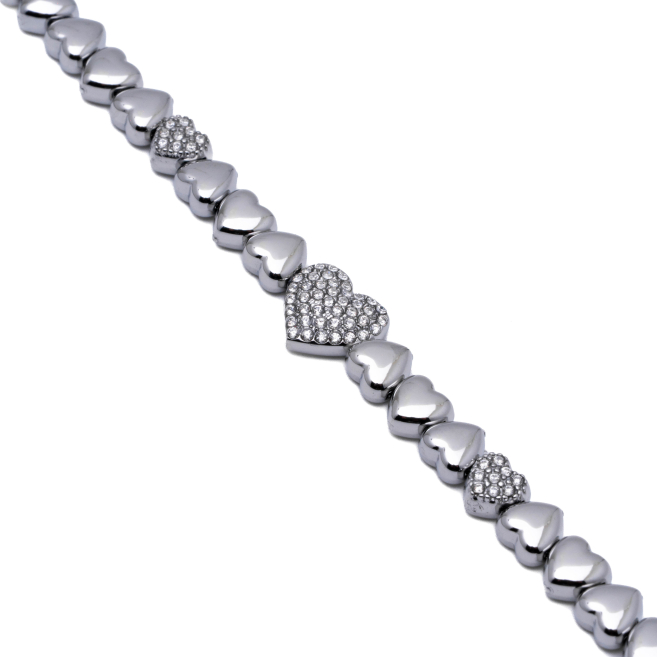 PULSERA ZO12425B PLATEADO ACERO INOXIDABLE 2B48