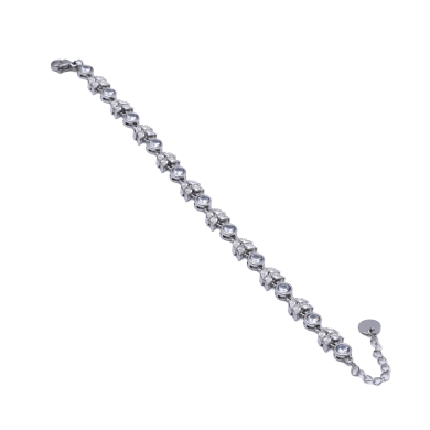 PULSERA ZO13894B PLATEADO ACERO INOXIDABLE