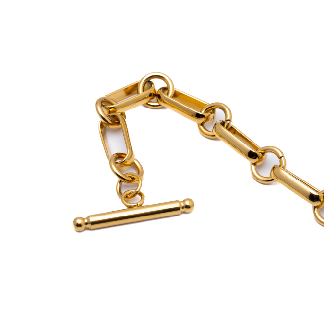PULSERA ZO14183B DORADO ACERO INOXIDABLE