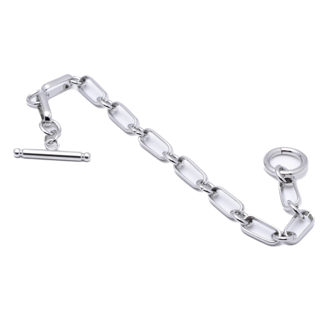 PULSERA ZO14183B PLATEADO ACERO INOXIDABLE