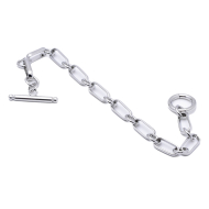 PULSERA ZO14183B PLATEADO ACERO INOXIDABLE
