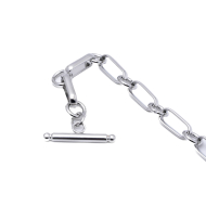 PULSERA ZO14183B PLATEADO ACERO INOXIDABLE