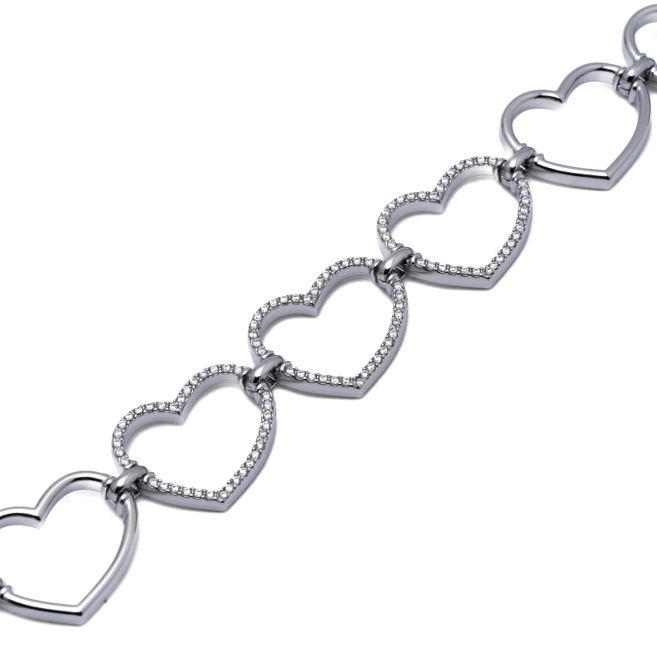 PULSERA ZO13477B PLATEADO ACERO INOXIDABLE