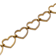 PULSERA ZO13477B DORADO ACERO INOXIDABLE